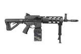 G&G CM16 LMG AEG RIFLE (BLACK|BLACK CAMO)