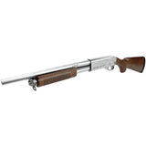 M870 SPRING SHOTGUN (STANDARD) (SILVER|REAL WOOD)
