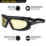 Valken V-Tac Echo Airsoft Goggles - Clear