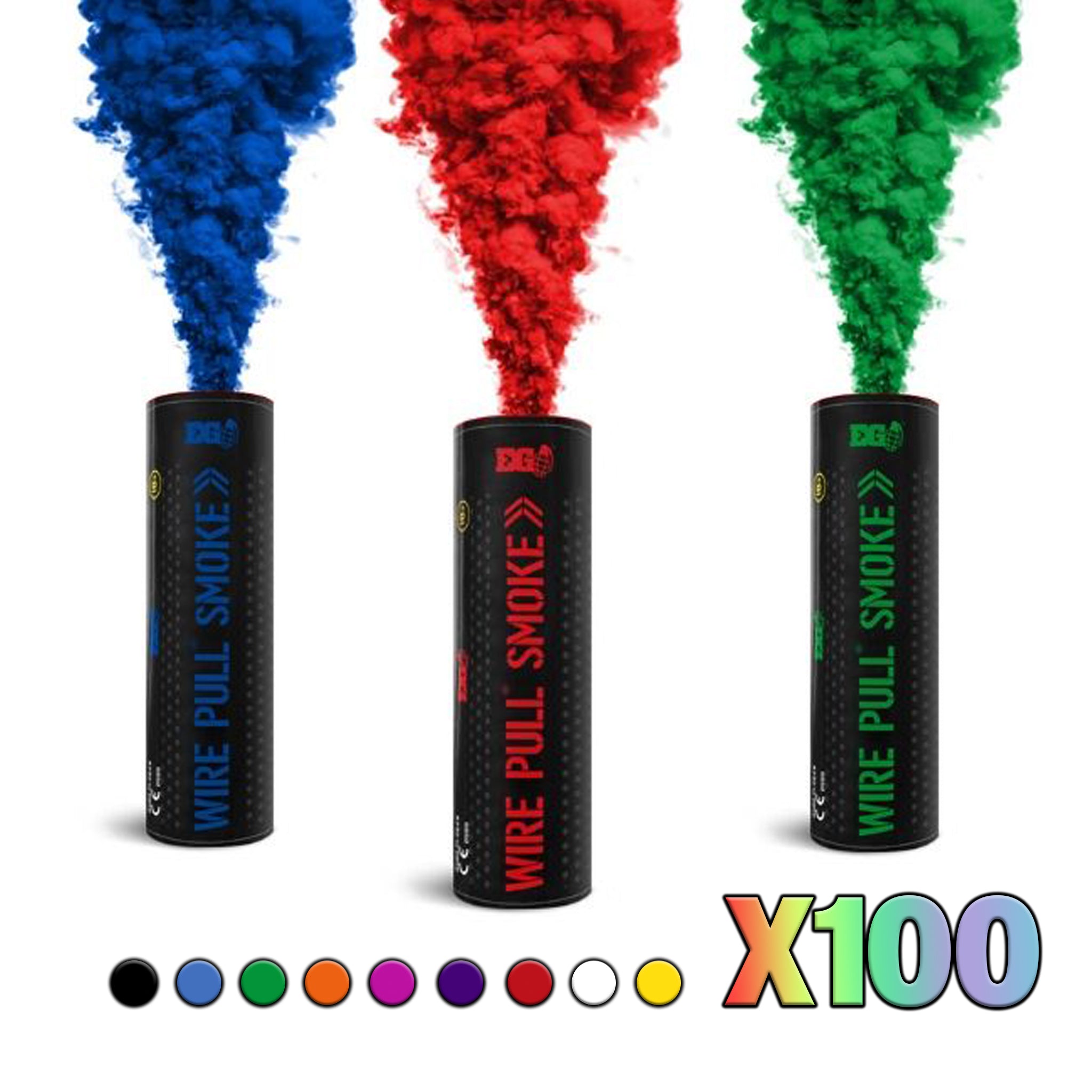 EXCLUSIVE ONLINE Pack Of 3 Colour Ring Pull Smoke Grenades With Ideal India