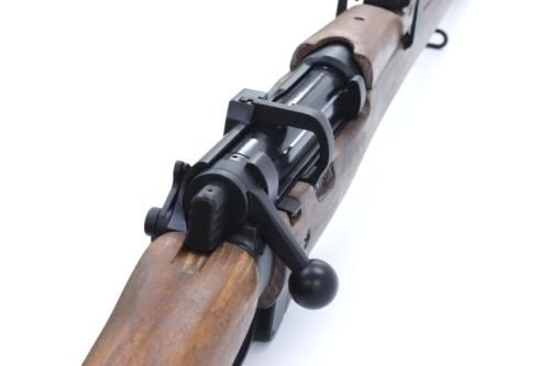 Double Bell Lee Enfield No.1 MK III Shell Ejecting Sniper Rifle (Real Wood - Spring Powered - 106)
