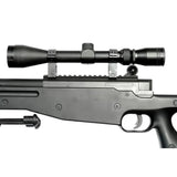 Well MB01 L96 Spring Sniper Rifle (Upgraded Steel Parts - Nylon Body - with Scope and Bipod)