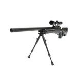 Well MB01 L96 Spring Sniper Rifle (Upgraded Steel Parts - Nylon Body - with Scope and Bipod)