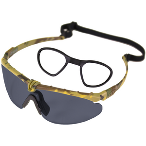 BATTLE PRO'S PROTECTIVE EYEWEAR (WITH INSERT) (SMOKED-CAMO)