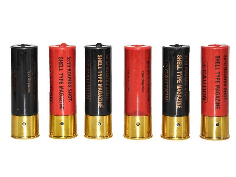 Double Eagle Universal Pack of 6 Shotgun Shells (Marui/Fabarm/Secutor/Franchi/Cym/A&K etc)