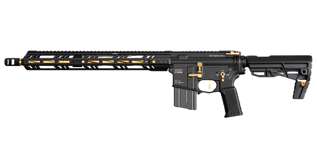 Tokyo Marui MTR-16 G Edition Gas Blowback MWS Rifle - Black/Gold