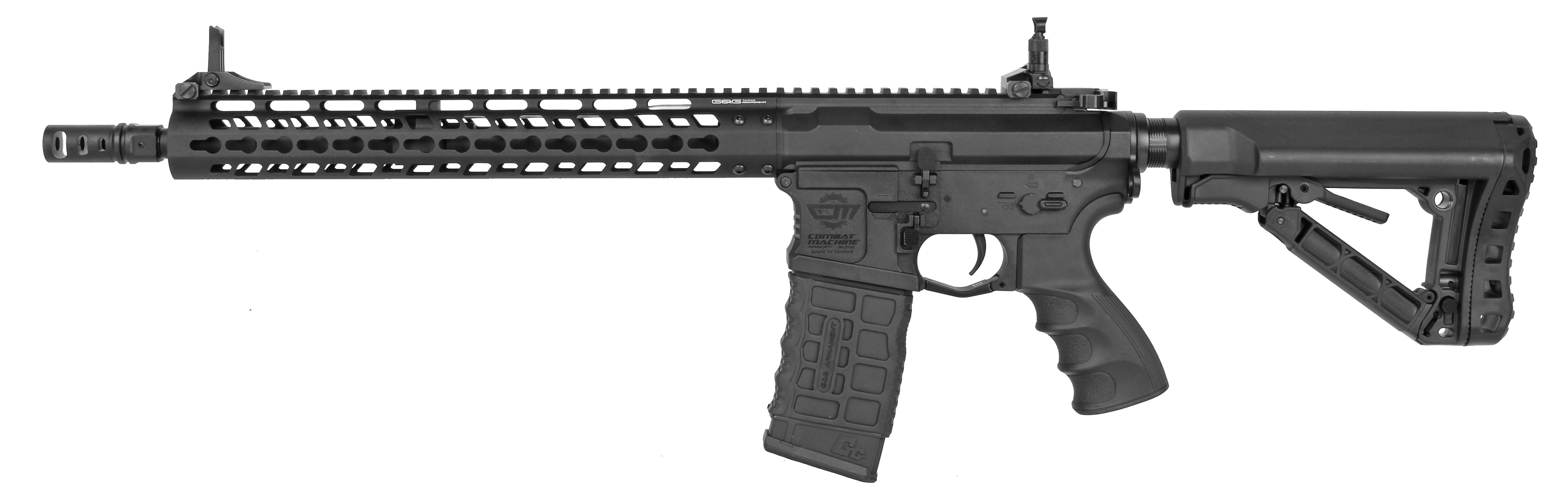 G&G CM16 Wild Hog AEG Rifle 13.5" Black Just Airsoft