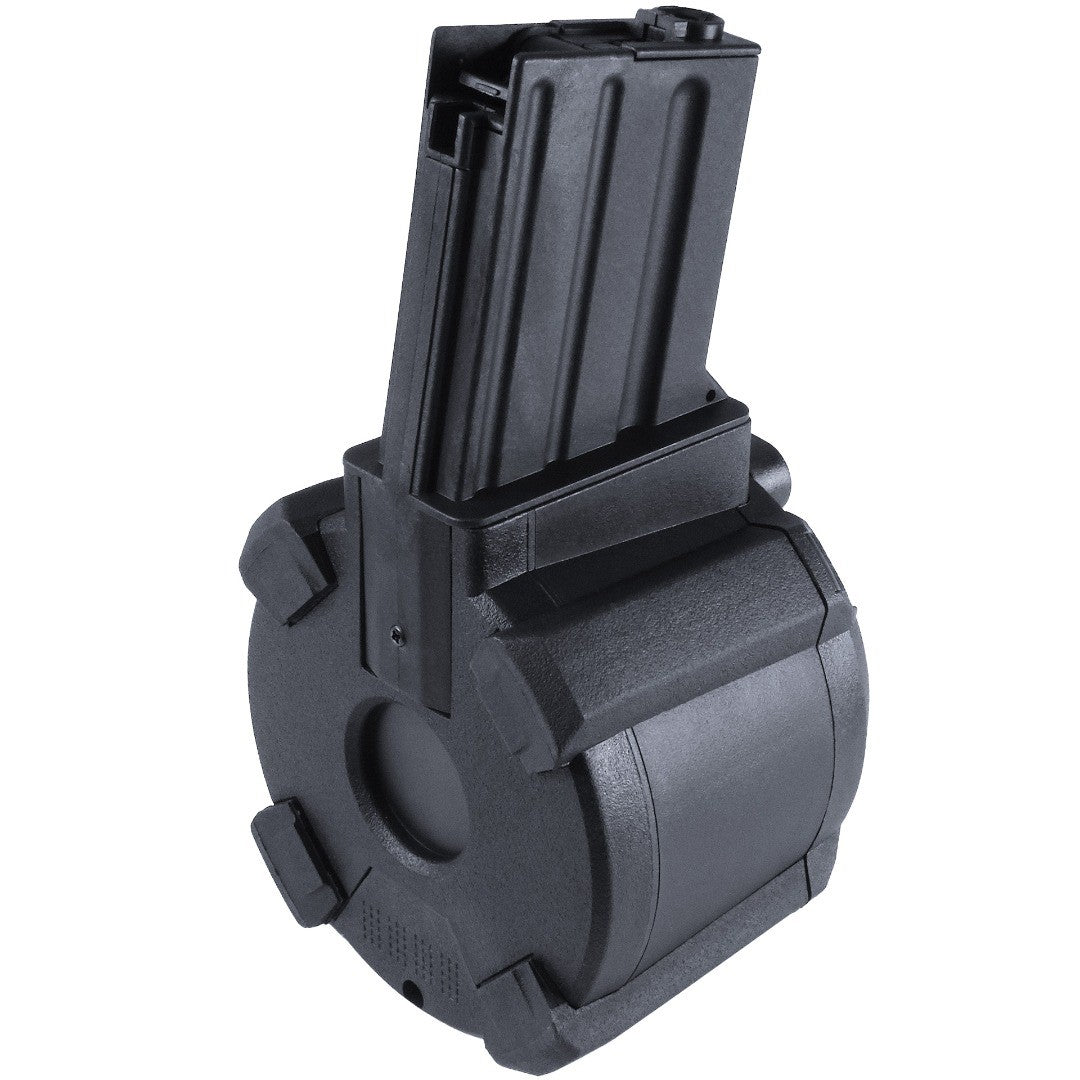 M4 LP-Drum Magazine AEG (Tokyo Marui) 1200R (Drum|Auto-Sound) (Black) BLACK FRIDAY DEAL