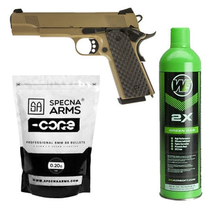 Raven 1911/MEU GBB Pistol Package (Tan)