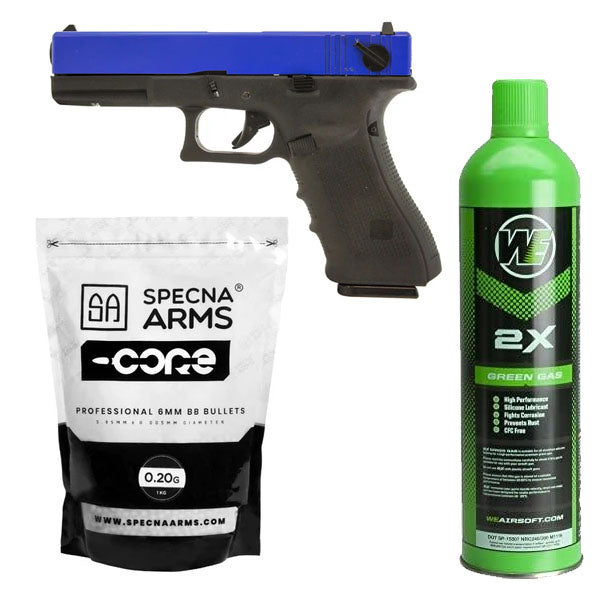 EU8 GBB Pistol Package (DUAL TONE) (BLUE|BLACK)