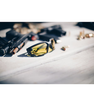 Mechanix Type X Black Frame Amber Lens Eyewear