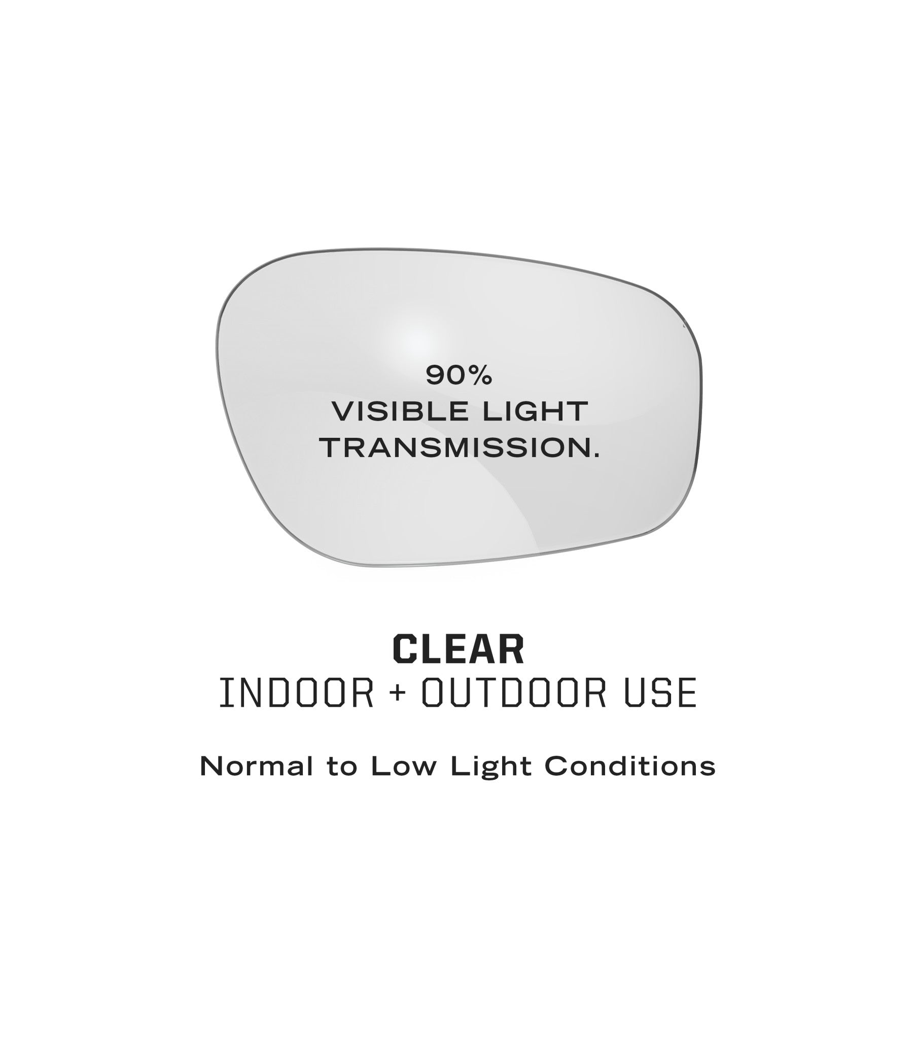 Mechanix Type N Clear Frame Clear Lens Eyewear