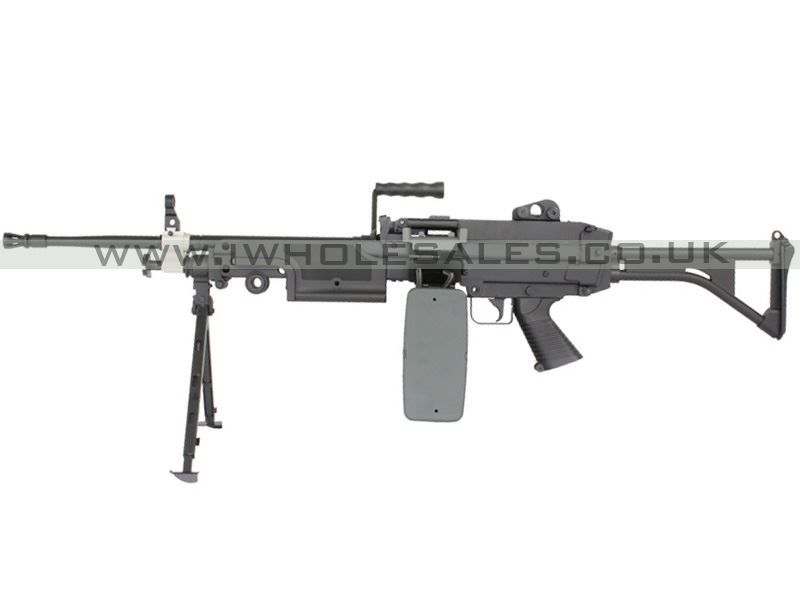 A&K M249 MK1 Full Metal with Drum Magazine (AK-249-MK1- Black)