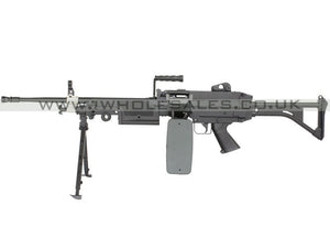 A&K M249 MK1 Full Metal with Drum Magazine (AK-249-MK1- Black)
