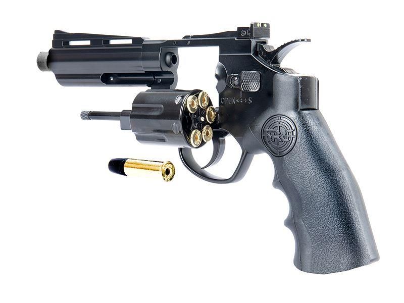 SRC 4.0" Titan Co2 Revolver (Full Metal - COR-802BX - Black)