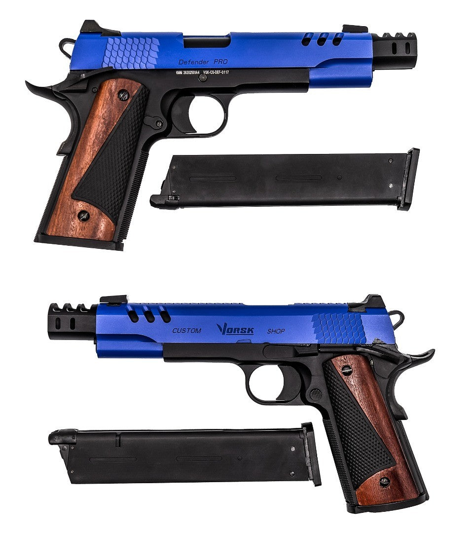 CS Defender Pro GBB Double Pack GBB Pistol (Dual Tone) (Blue|Black) BLACK FRIDAY DEAL