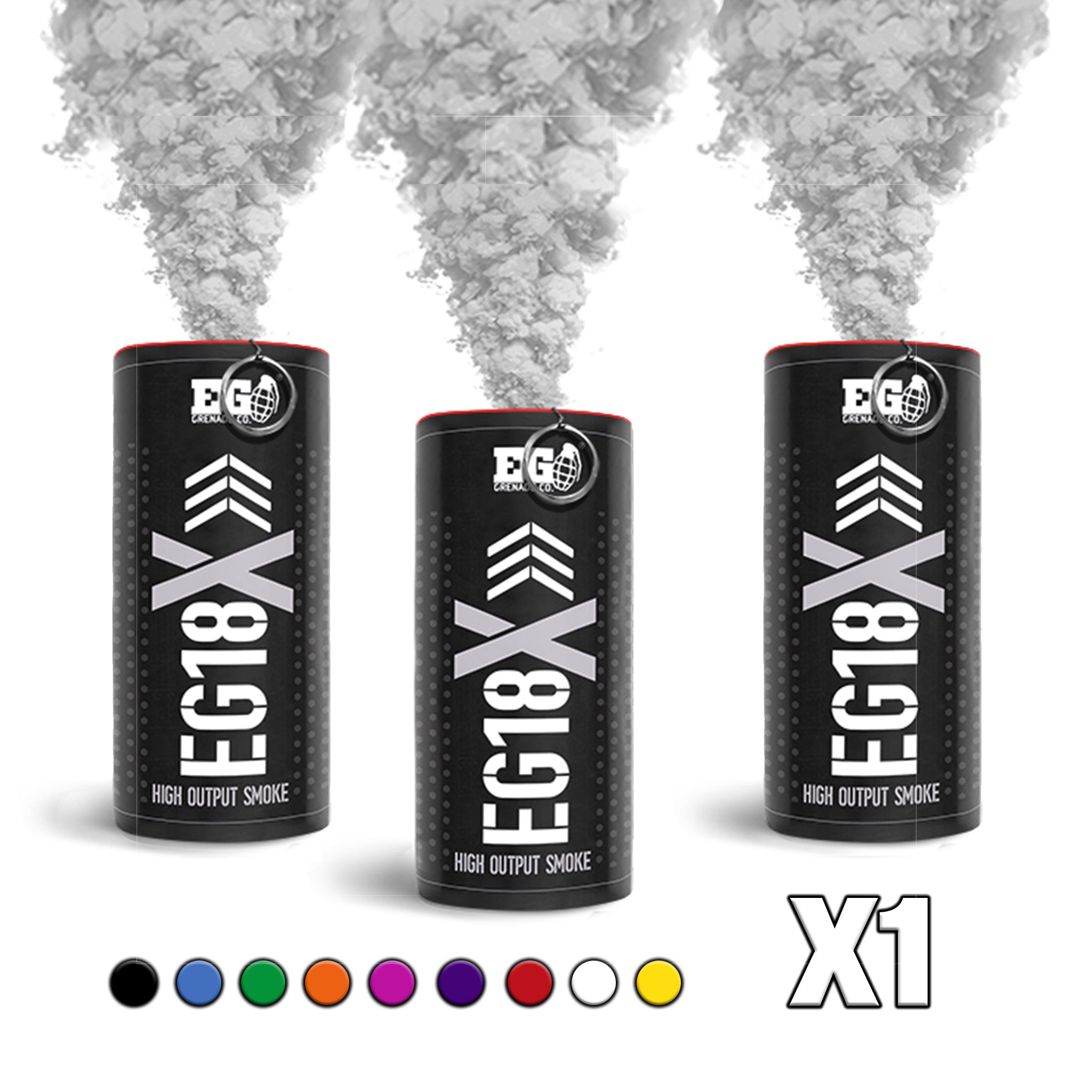 EG18X Smoke Grenade - Single Colour - Single