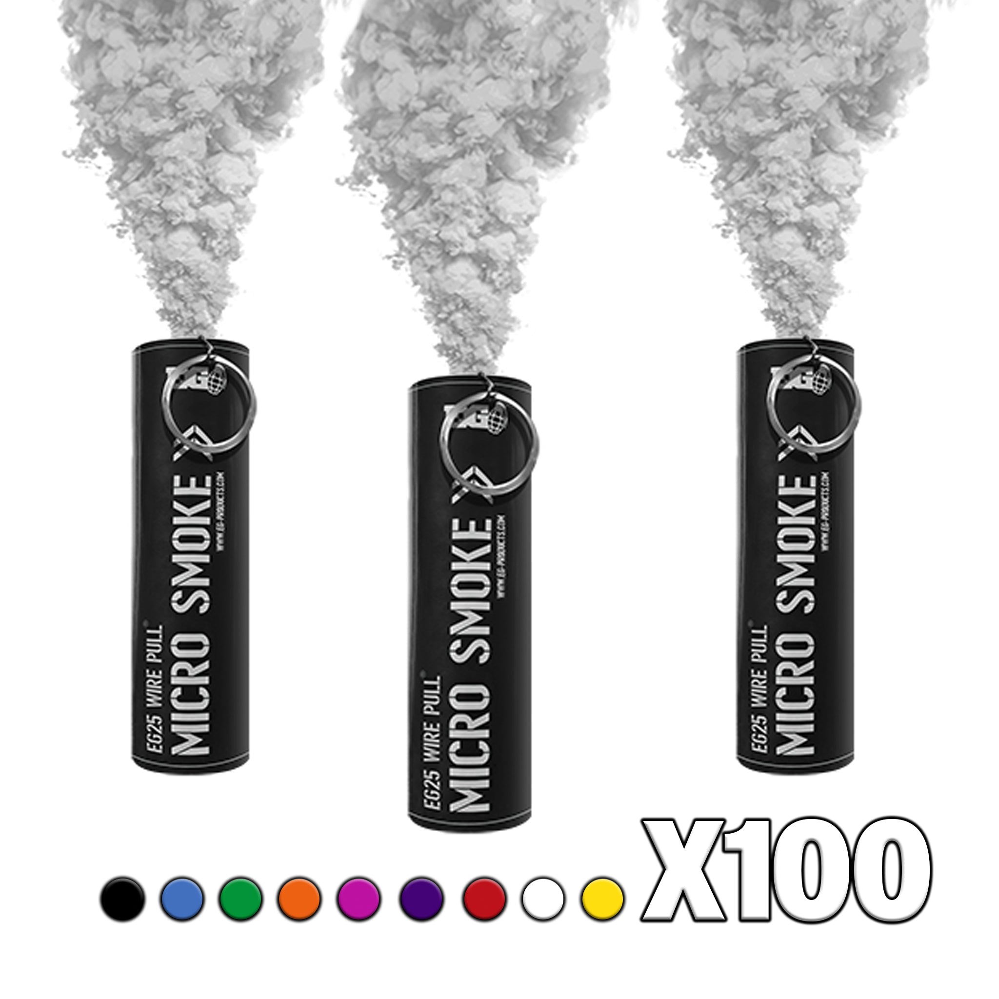 EG25 Smoke Grenades - Single Colour - Pack Of 100