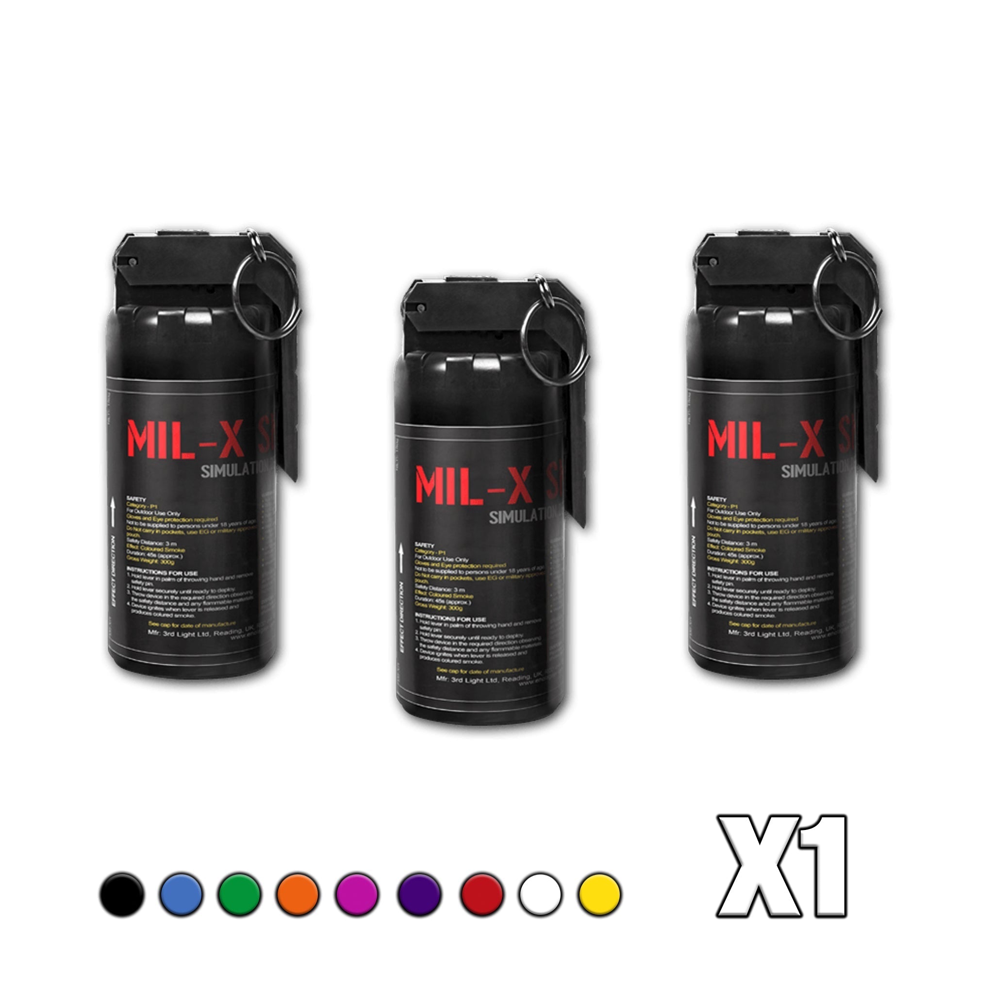 Mil-X Simulation Smoke Grenades - Single