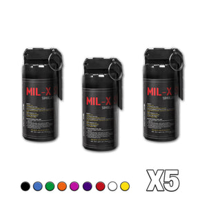 Mil-X Simulation Smoke Grenades - 5 Pack