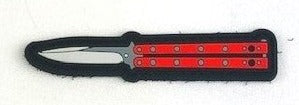 Speedsoft Patch - Butterfly Knife Red